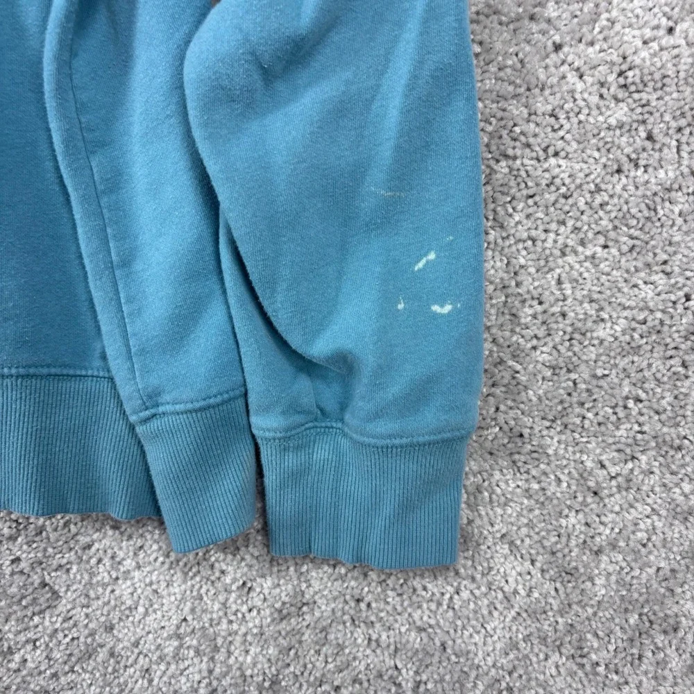The North Face Mens Blue Graphic Logo Pullover Hoodie Sweatshirt Size‎ Large